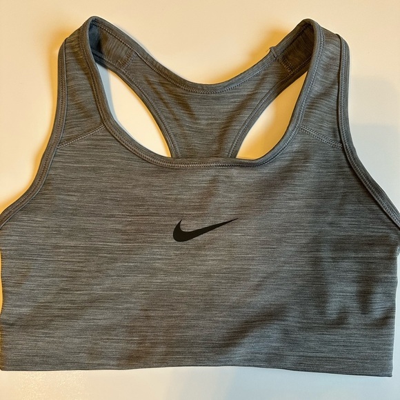 Nike Gray and Black Racerback Sports Bra - Picture 1 of 5